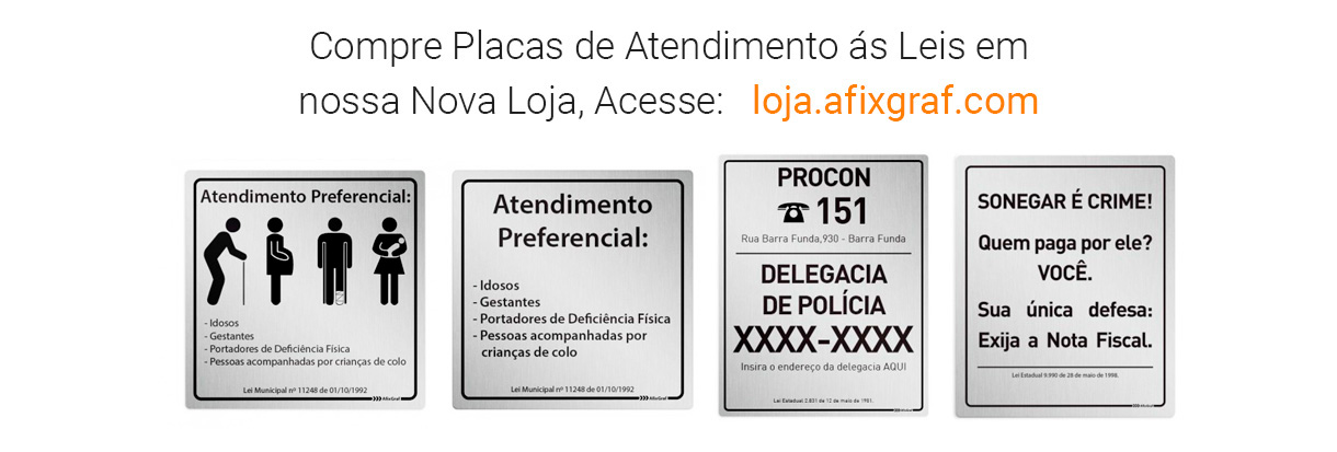 Placa de leis aviso este estabelecimento possui exemplar do código