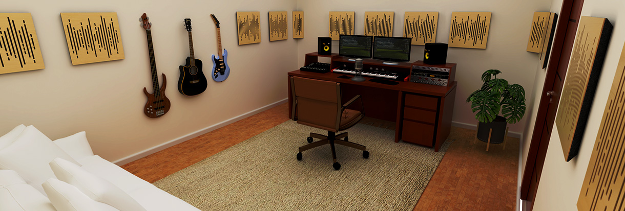 painéis acusticos  Music studio room, Acoustic panels, Music room